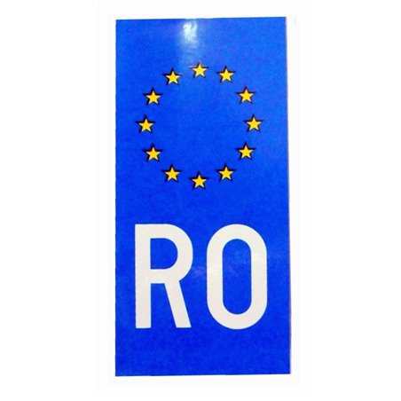 Autocolant RO EU pentru numar
