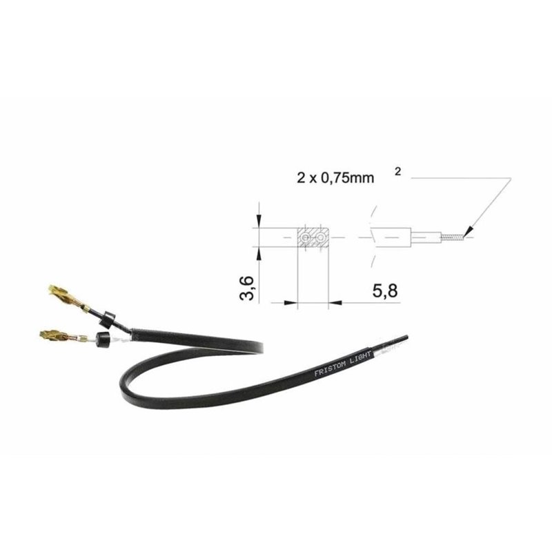 Cablu Electric plat ADR YLY-Sp  2x0.75mm2,  gros 5.8x3.6mm  Frist
