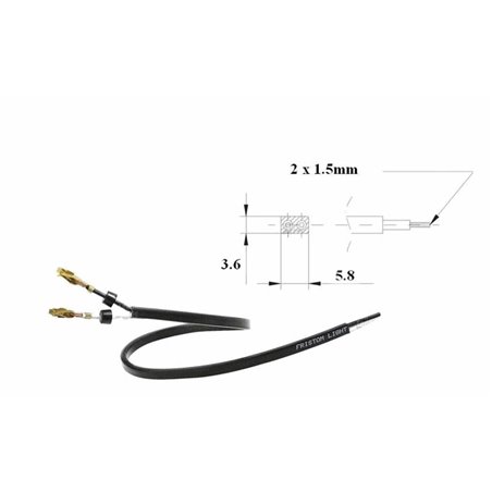 Cablu electric plat ADR YLY-Sp 2x1.50mm2 Fristom