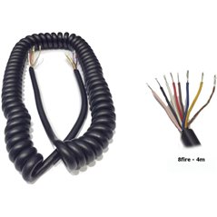 Cablu electric spiralat 8 fire, 4m, PS8/7x0.75+1.0/4m