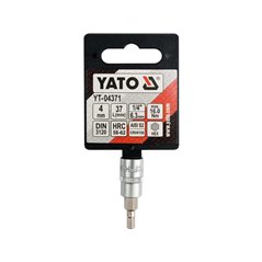 Yt-04371 Bit Hex. 4, Cu Adaptor 1/4", 37mm