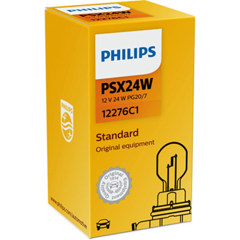 Bec PSX24W 12V/24W Baza Pg20/7 (Transparent)Philips