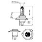 Bec H4 12V/60/55 +30% Vision P43T-38 1 Buc