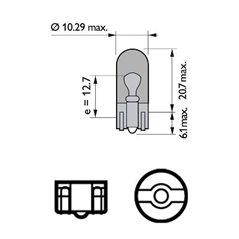 Bec semnalizator PHILIPS 12396NAB2