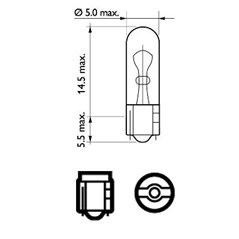 Bec lumini interioare PHILIPS 12516B2