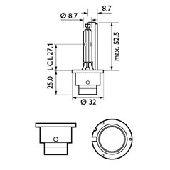 Bec far faza lunga PHILIPS 42402VIC1