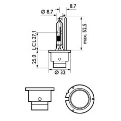 Bec far faza lunga PHILIPS 42406VIC1