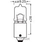 Bec Lampa Spate H6W Osram