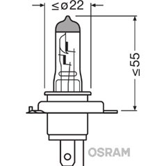 Bec far faza lunga OSRAM 64193