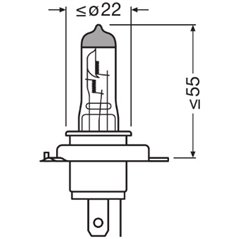 Bec far faza lunga OSRAM 64193CBN