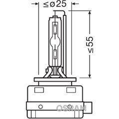 Bec far faza lunga OSRAM 66140