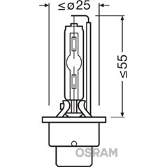 Bec far faza lunga OSRAM 66240CBB-HCB