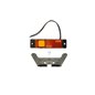 Lampa de Gabarit Stanga/Dreapta Portocaliu, LED, Inaltime: 32mm latime: 130mm Adancime: 12,5mm, cablu 210, 12/24V (SLIM)