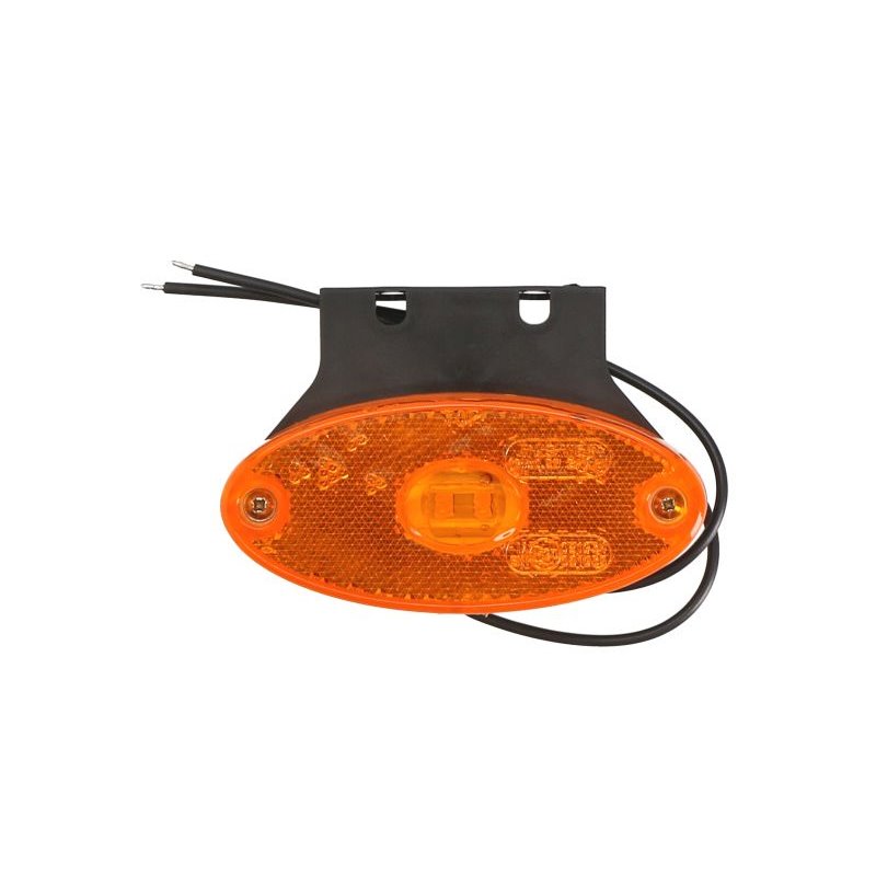 WAS portocaliu Lampa de Gabarit, cu balamale (rupere) 12-24V