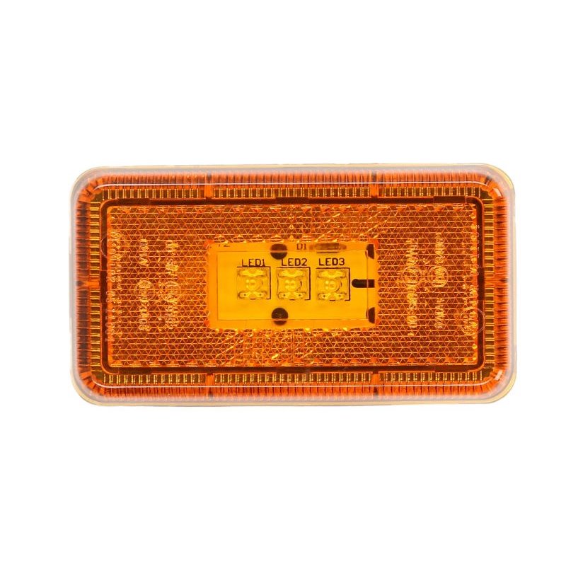 Lampa de gabarit St/Dr, portocaliu, LED, inaltime 55mm latime 103mm adancime 15mm, 24V compat.: SCANIA 3, 4, 4 BUS, P,G,R,T 05.8