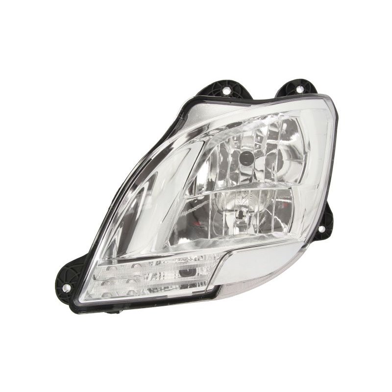Far stanga (H1/H7/LED/PY21W, manual, cu daytime running light, insert culoare: chromium-plated, culoare indicator: transparent) 