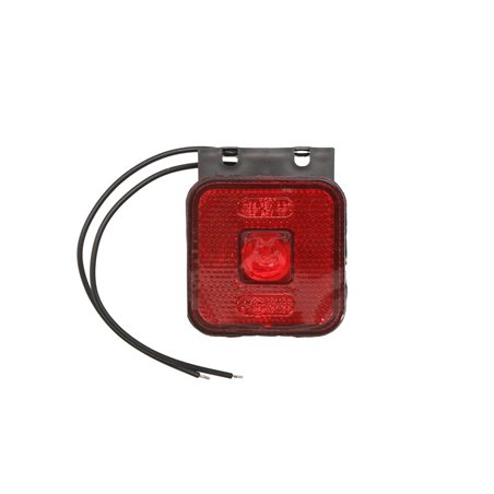 Lampa de Gabarit, SW, dreptunghiular, cu LED-uri, rosu cu MAN 12V/24V balama