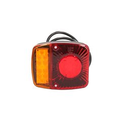 WAS Lampa spate dreptunghiulare L / R LED 12/24V cu pastaie. Tabl. registru.