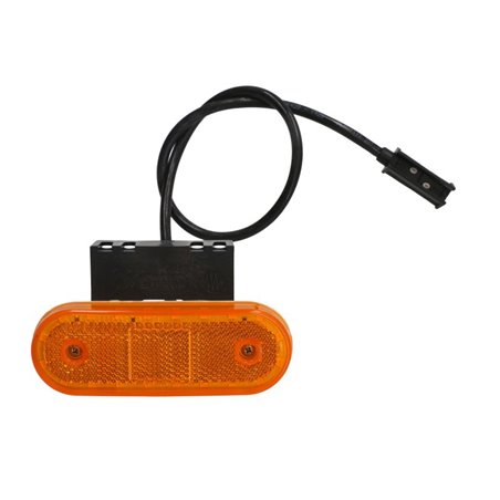 Lampa de Gabarit Stanga/Dreapta Portocaliu LED Inaltime: 40 latime: 114  cablu 500mm cu er 12/24V (with clip pentru flat cablu)