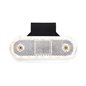 Lampa de Gabarit Stanga/Dreapta Forma: oval, Alb, LED, Inaltime: 40mm latime: 114mm Adancime: 25mm, cablu 220, 12/24V