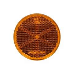 Reflector Rotund (Portocaliu, Self-adhesive, diametru: 61mm)