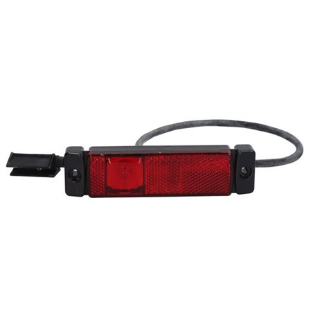 Lampa de Gabarit Stanga/Dreapta Forma: Dreptunghiular, Rosu, LED, cablu 500, 12/24V (conector: JAEGER)