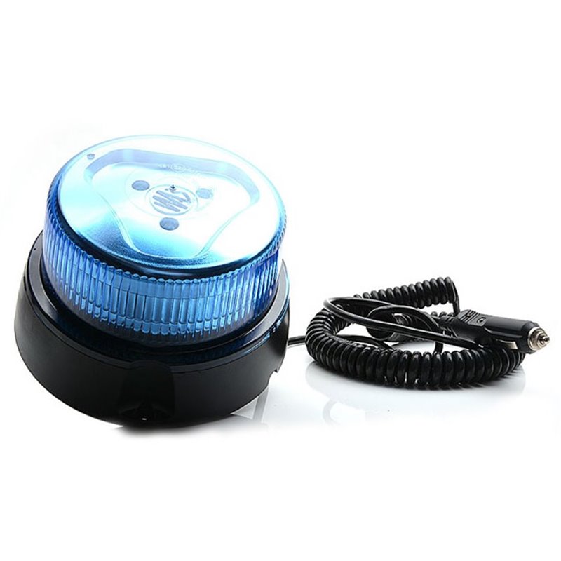 Girofar (Albastru, LED, Prindere Magnetica, 1 functie plug spiral, Lungime cablu 3m)
