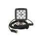 Lampa de lucru (LED, 12/24V, 17W, 1750lm, numar elemente LED: 12, lungime: 101mm, inaltime: 101mm, adancime: 60mm, cu comutator 