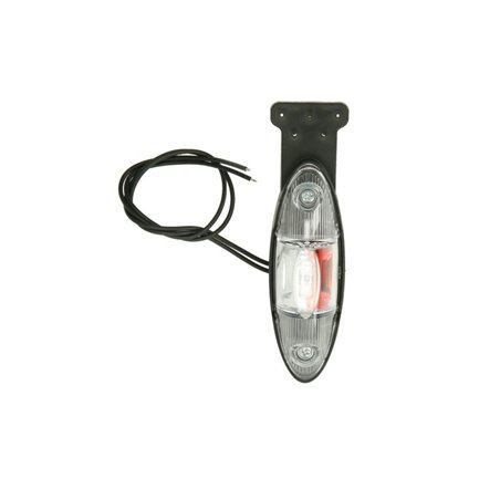 Lampa de Gabarit Stanga Portocaliu/Rosu/Alb, LED, Inaltime: 120mm latime: 42mm Adancime: 38mm, cablu 350, 12/24V (with straight 