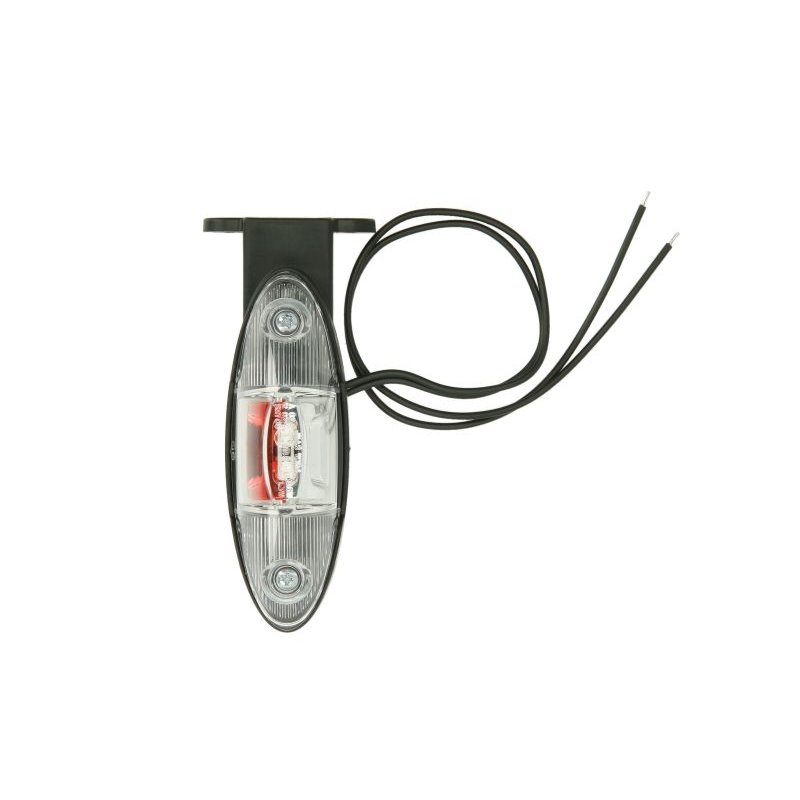 Lampa de Gabarit Dreapta Portocaliu/Rosu/Alb, LED, Inaltime: 120mm latime: 42mm Adancime: 38mm, cablu 350, 12/24V (with angular 