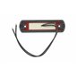 Lampa de Gabarit Stanga/Dreapta Rosu, LED, Inaltime: 31mm latime: 110mm Adancime: 13mm, cablu 220, 12/24V (Tip: neon)