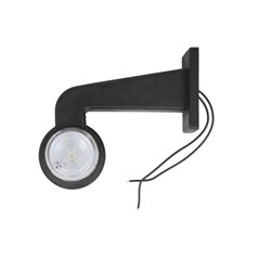 Lampa de Gabarit Stanga Rosu/Alb LED on long arm 12/24V (Alb Dispersor)