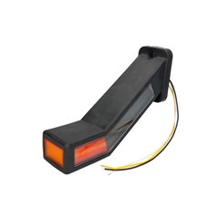 Lampa de Gabarit Stanga Rosu/Alb, LED, cablu 400, on long arm, 12/24V (with function of lateral indicator)