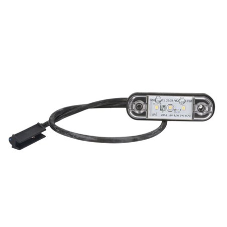 Lampa de Gabarit Stanga/Dreapta Alb, LED, cablu 500, 12/24V (with conector Click-In)