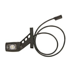 Lampa de Gabarit Stanga Portocaliu/Rosu/Alb, LED, cablu 1000, pe brat mediu-lung, 12/24V (conector: CLICK-IN/JAEGER, IP66)