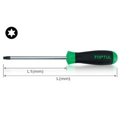 Surubelnita (Surubelnita TORX) TORX, marime: T10, standard, lungime: 75 mm, lungime totala: 162 mm, maner: impotriva alunecarii,