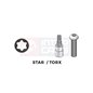 Tubulara: 1/4" TORX, lungime 37 mm - TOPTUL BCFA0808