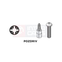 Tubulara Toptul: 1/4" Pozidriv -, lungime 37 mm