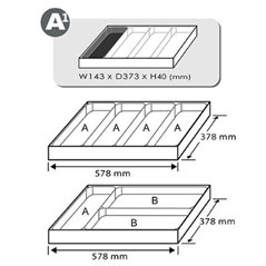 Set de Scule, 10 buc., dimensiune cartus: 143x373 mm