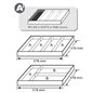 Set de Scule, 10 buc., dimensiune cartus: 143x373 mm - TOPTUL GTA1025