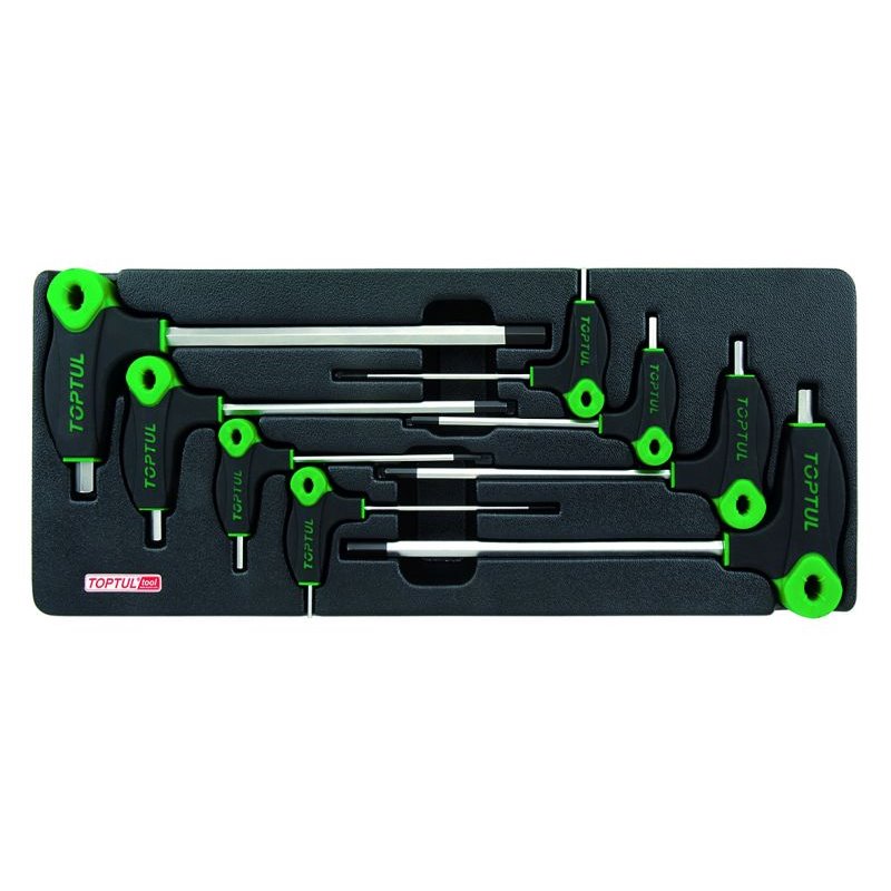 Set de Scule, 8 buc., dimensiune cartus: 434x176 mm - TOPTUL GAAT0814