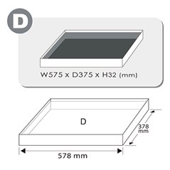 Set de Scule 1/4, 114 buc., dimensiune cartus: 575x375 mm