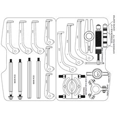 ROOKS OK-02.0330 Set extractor, rulment cu bile