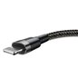 Cablu de Date USB la Lighting 1.5A, 2m - Baseus Cafule (CALKLF-CG1) - Gray Black