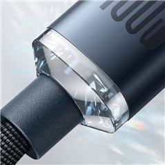 Cablu de Date Type-C la Type-C 100W, 2m - Baseus Crystal Shine (CAJY000701) - Black