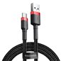 Cablu de Date USB Type-C, 2A, 2m - Baseus Cafule (CATKLF-C91) - Red Black