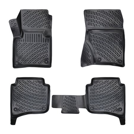 Set Covorase Auto Cauciuc Umbrella Pentru Volkswagen Touareg Ii 2010-2018