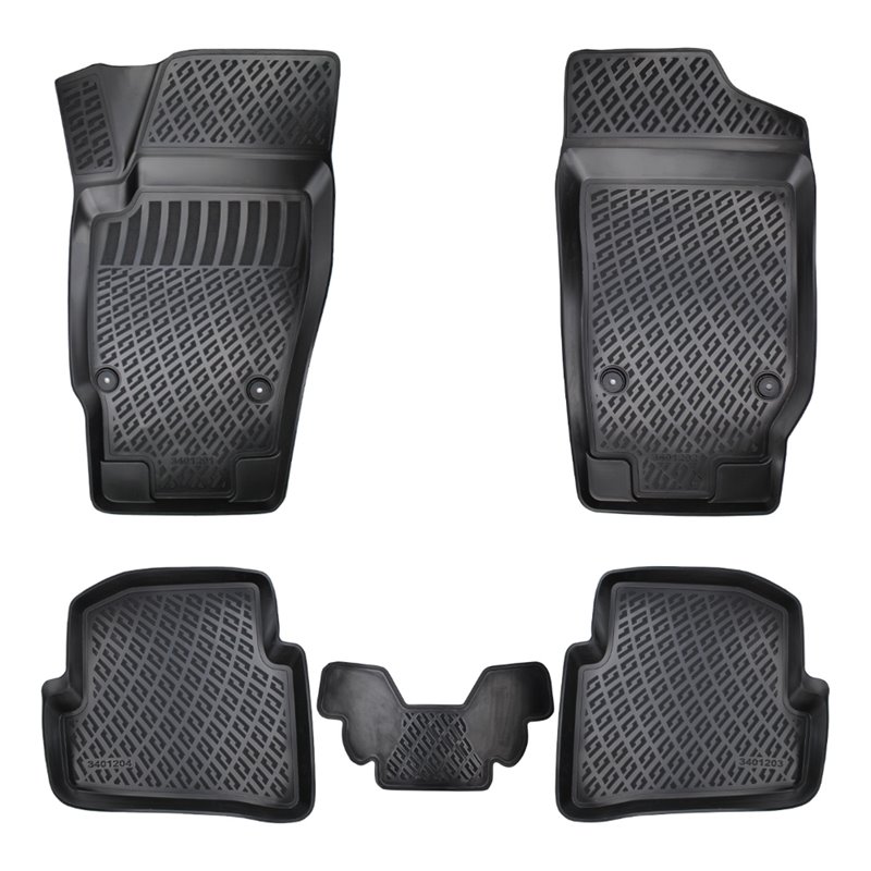 Set Covorase Auto Cauciuc Umbrella Pentru Skoda Fabia Iii 2015-2021