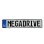 Suport Numar Inmatriculare Mega Drive Fara Rame Set 4 Buc (Fata + Spate) Transparent