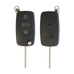 Carcasa Cheie Contact Pentru Audi A3 / A6 / A8, 3 Butoane, Cu Cheie